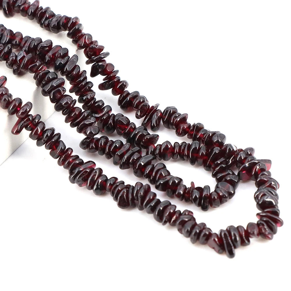 3-5mm/5-8mm Natürliche Granat Amethyst Aquamarin Perlen Unregelmäßige Freeform Chip Kies Form Stein Perle DIY Schmuck Machen Armband – Detail 7