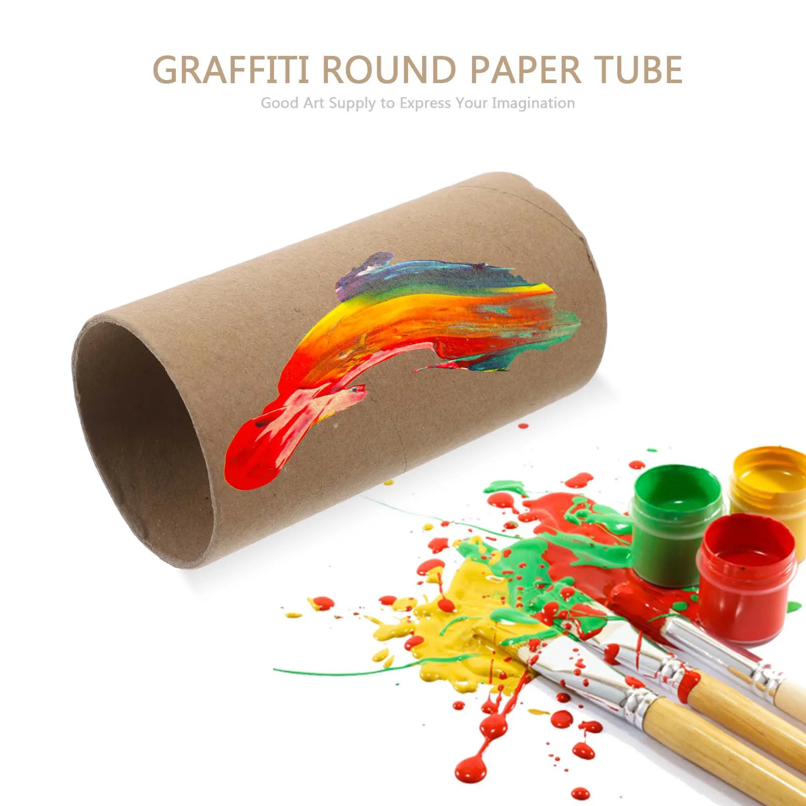 30 قطعة من لفات الحرف اليدوية أنابيب الورق المقوى الممتازة المقاومة للتمزق مادة قابلة لإعادة التدوير لمدرسة رياض الأطفال الفنية الإبداعية #6