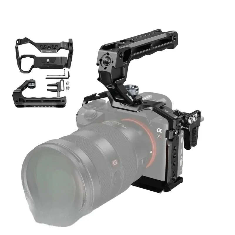

2026 4198 Portable Handheld Camera Kit A7 III / A7R III Cage Top Handle Cable for Sony Alpha 7 3 / Alpha 7R 3 Camera Cage