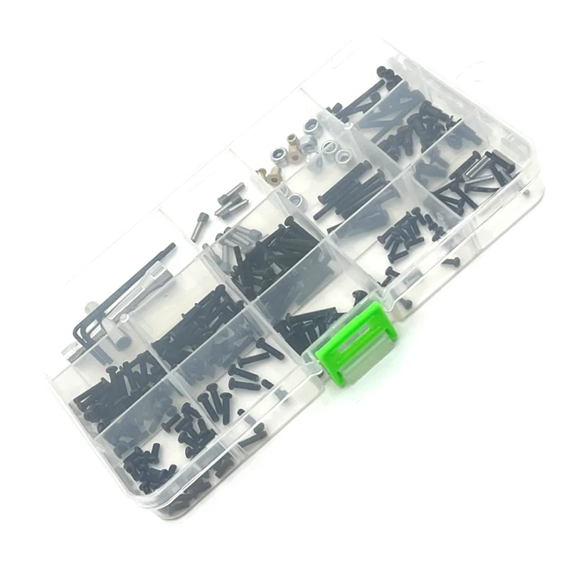 252PCS RC Car Parts Metal Upgrade Replacement Screw Tool Box Fit For MN1/12  MN128 MN86 G500 Remote Control Car Accessories