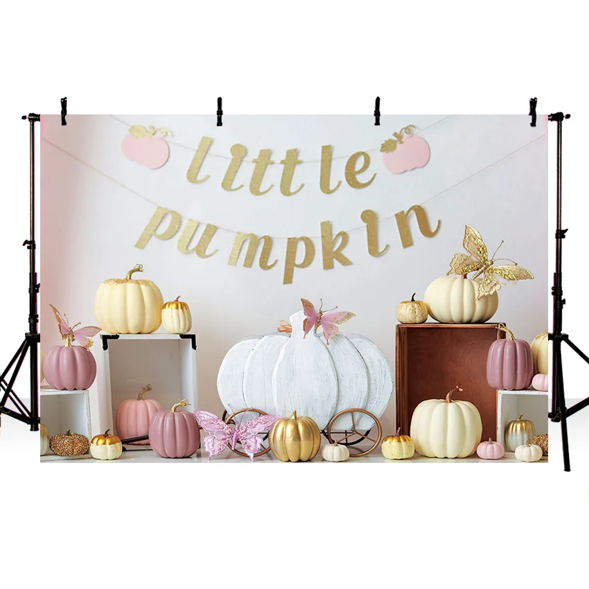 Mehofond التصوير خلفية الخريف قليلا اليقطين موضوع اليقطين سيارة حفلة عيد ميلاد الديكور طفل فتاة خلفية استوديو الصور