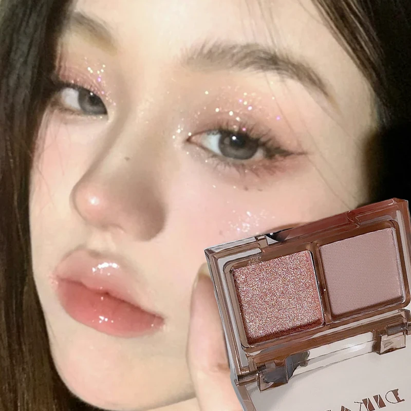 Paleta de sombra de ojos resistente al agua, color rojo perla, negro, Punk, mate ahumado, purpurina, sombra de ojos en polvo, paleta de contorno de ojos, Cosméticos de maquillaje