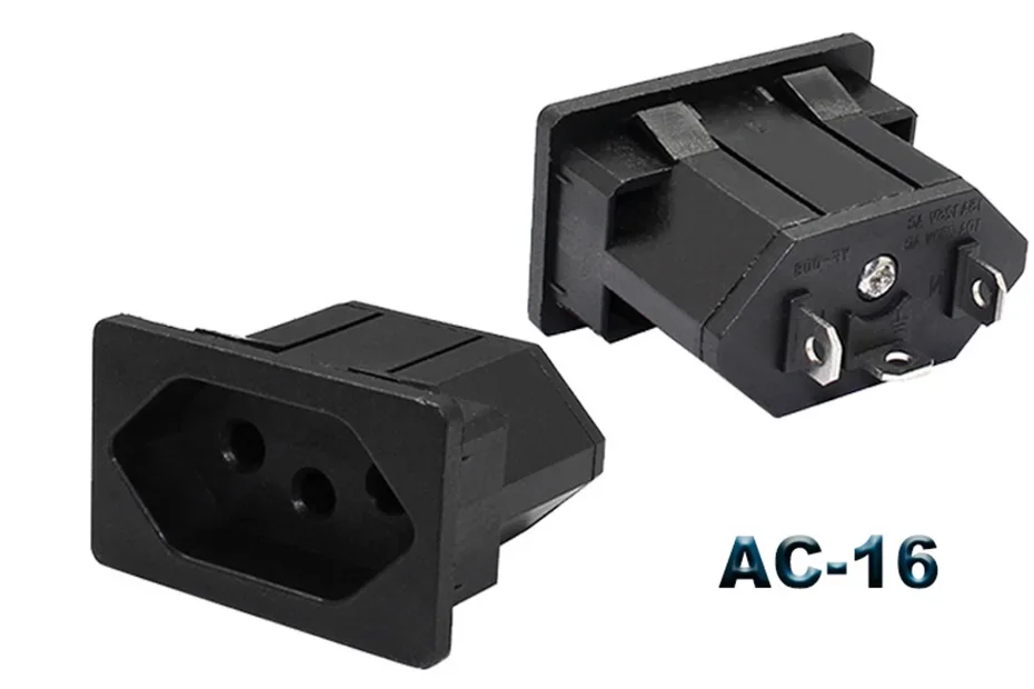 IEC320 C14 Elektrische AC-Buchse 3-polig Rot LED 250V 10A Sicherung Buchse Stecker Einlassanschluss 2-polige Buchse Montage-Wippschalter – Detail 35
