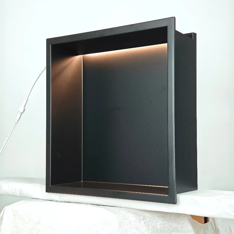 

Shower Convenient Storage Recessed Niche Modern Shower Wall Niche Insert with Light