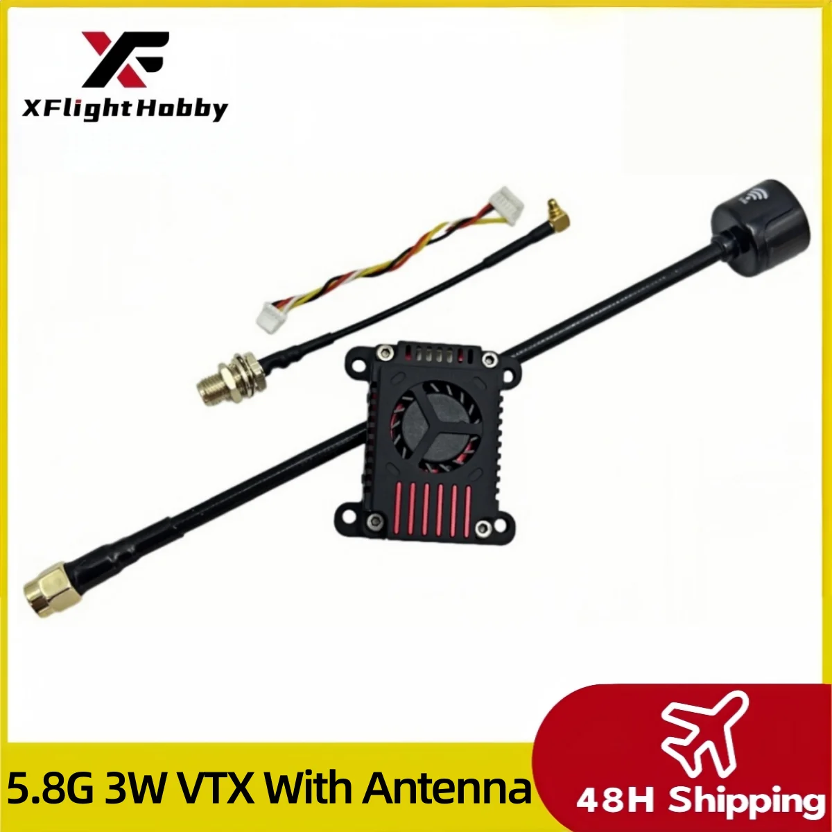 

4.9G/5.8G/6GHz 72CH 3W VTX High Power VTX Video Transmitter with CNC shell 25mW/3000mw for RC FPV Racing Drone DIY Parts