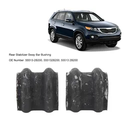 55513‑2B200 2Pcs Rubber Rear Suspension Stabilizer Anti Sway Bar Mount Bushing for Hyundai Santa FE Veracruz Kia Sorento