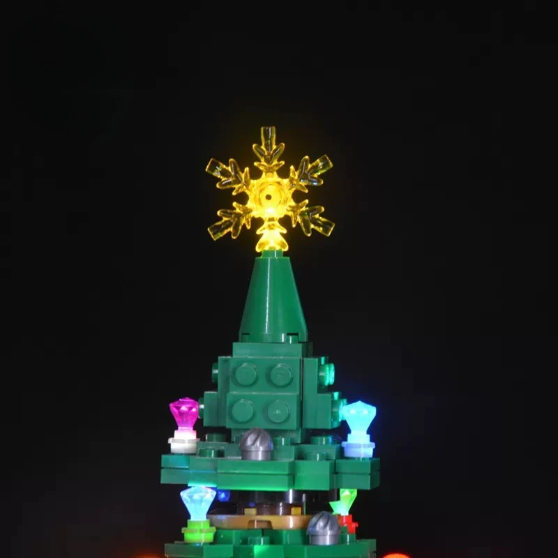 LED Lighting Set Suitable for LEGO Christmas Tree 40338 Building Blocks