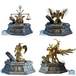 Saint Seiya Cloth Myth 장면 액세서리 궁수자리, 천칭자리, 처녀자리 및 쌍둥이자리 받침대 플랫폼 모델 장난감 피규어 없음