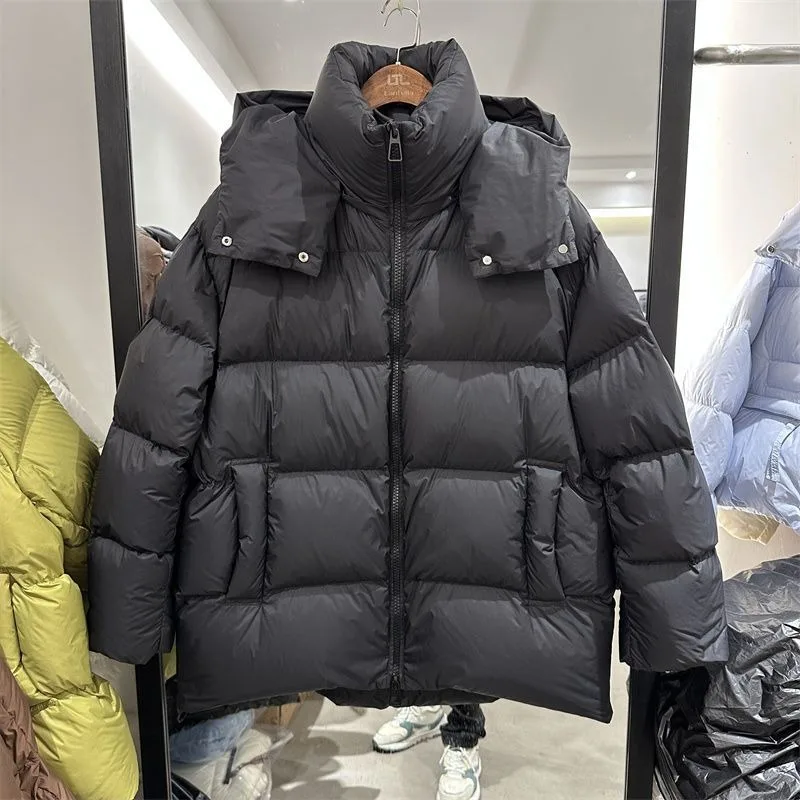 特大サイズ 100 キロ肥厚ダウン綿詰め服女性の冬の新韓国語バージョンパン服フード付きジャケット