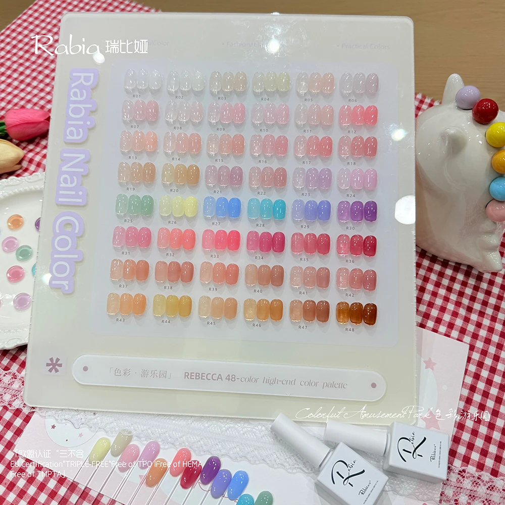 Skin Pink Gel Nail Polish Candy Transparent Vernis Semi Permanant UV Gelpolish Nail Art Design Manicure Nails Gel Polish Lacque