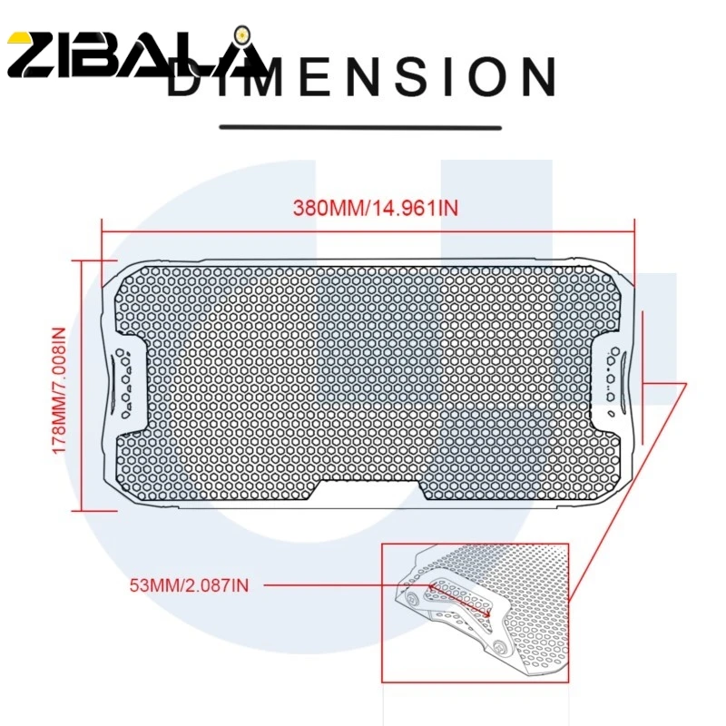 Para honda nc750x nc750 x dct nc 750x 2014 - 2025 2017 2018 2019 2020 motocicleta grade de radiador de alumínio guarda capa protetor