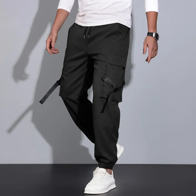 Men's Outdoor Fishing Casual Windproof Breathable Multi Pack Pants Loose Comfortable Fashionable Versatile Pants for All Seasons