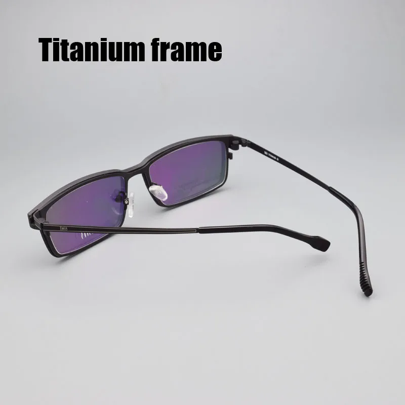 Titanium Bril Gepolariseerde Spiegel Mannen Bruine Recept Bijziendheid Magnetische Attractie Zonnebril Nachtzicht Clip Op Glasse