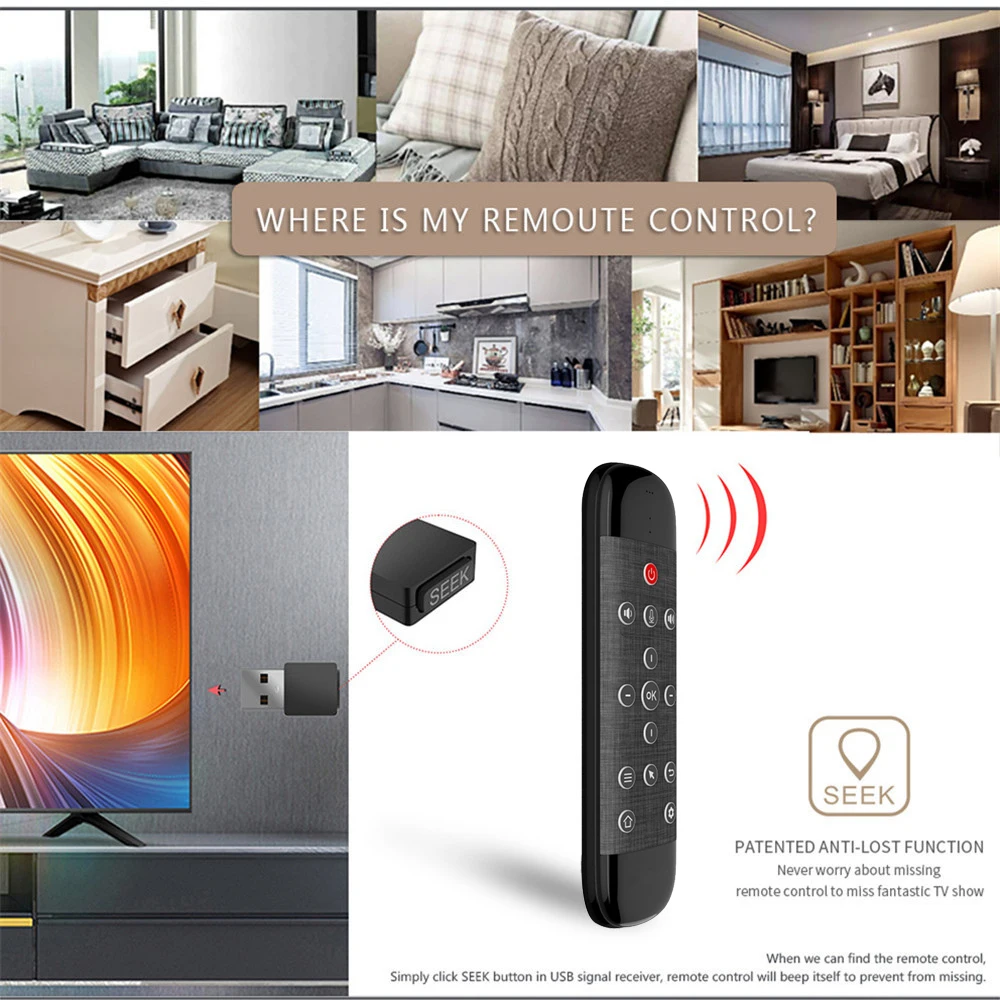MRSVI Q40 Voice Remote Control 2.4G Wireless Keyboard ANTI-LOST Air Mouse IR Learning Micro Gyro Backlit for Android TV Box