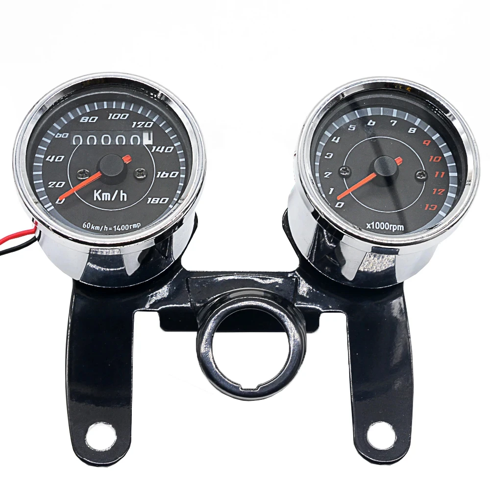 2 in 1 Motorcycle LED Backlight Odometer & Tachometer Speedometer Gauge Universal Dropshipping