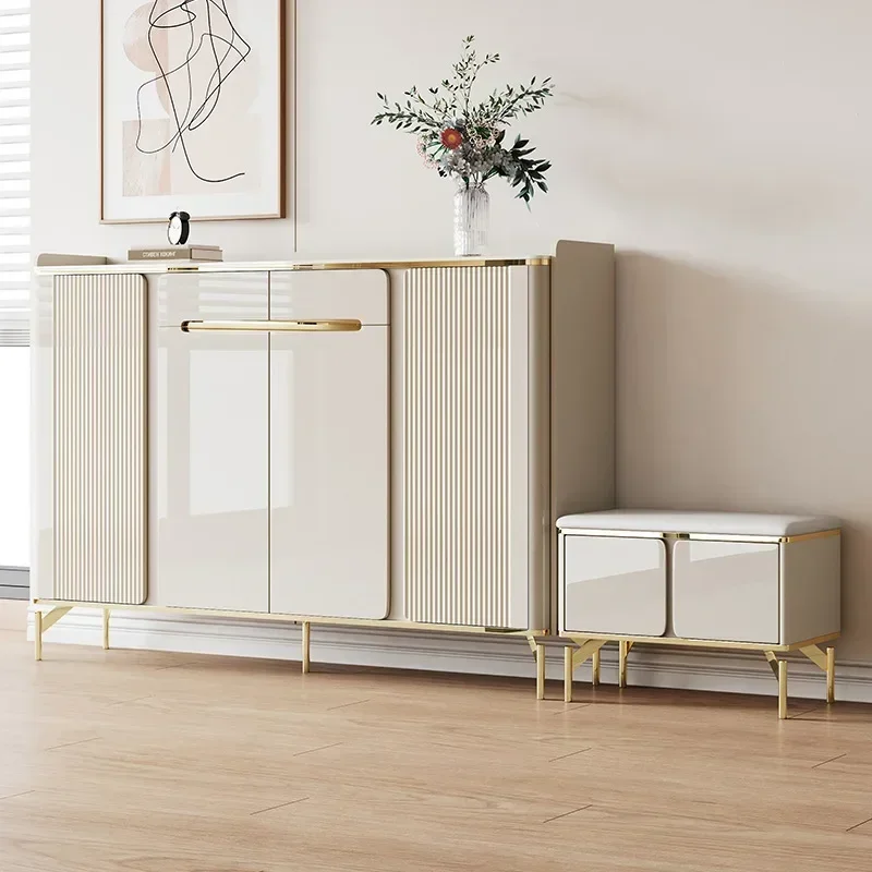 

Narrow Designer Shoe Cabinets Living Room Storage Cabinet Display Multi Layer Shoe Rack Organizer Entrance Hall Home Furniture