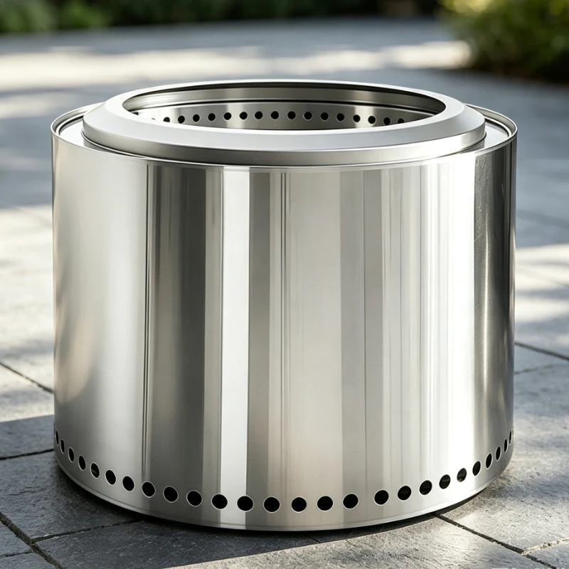 Smokeless Household Camping Wood Stove Secondary Combustion Stainless Steel Barbecue Campfire Stove for Garden
