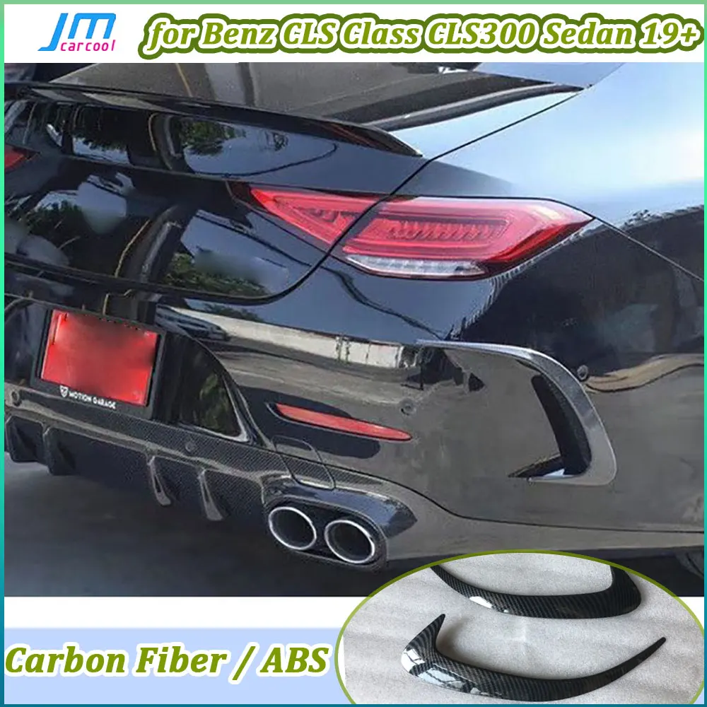 

Fit for Mercedes-Benz CLS Class CLS300 CLS350 CLS450 Sedan 2019+ Rear Bumper Side Vent Trims Sticker Carbon Fiber / ABS Canards