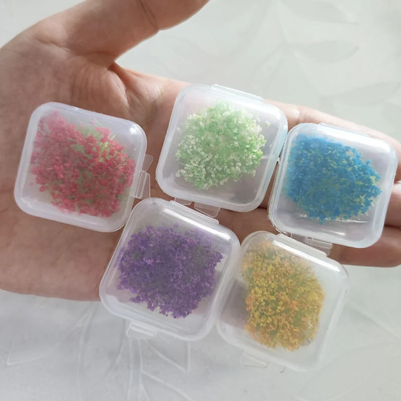 Mini Static Flower Cluster Model Kit Garden Scene Miniature Materials Model Grass Diorama