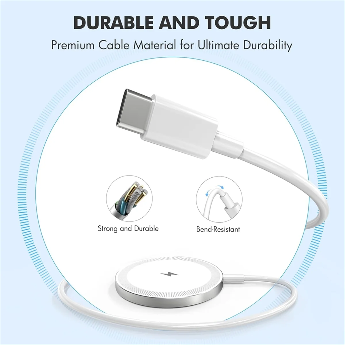 2025 + وسادة شاحن لاسلكية مغناطيسية: 15 وات لوحة شحن سريعة وآمنة لسلسلة 16/15/14/13/12، لـ 4 3 2 Pro B
