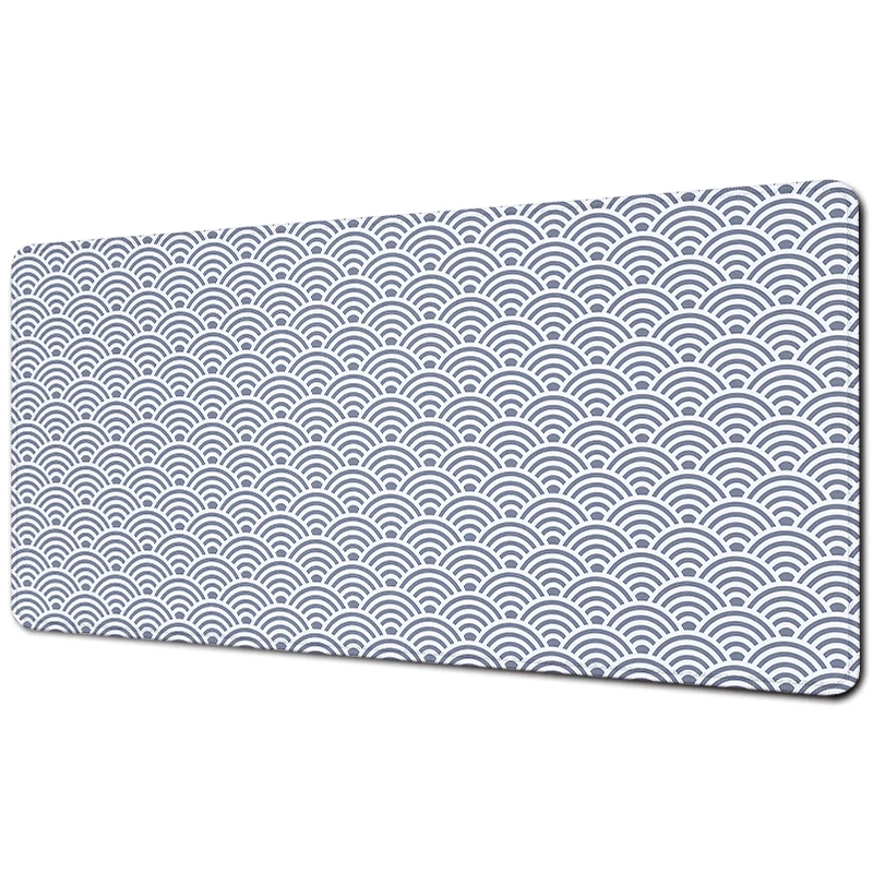 Large Mouse Pad Japanese waves Mousepad Xxl Gaming Mouse Mat Black and white Pc Gamer Accessories Desk Mat Office Accessories
