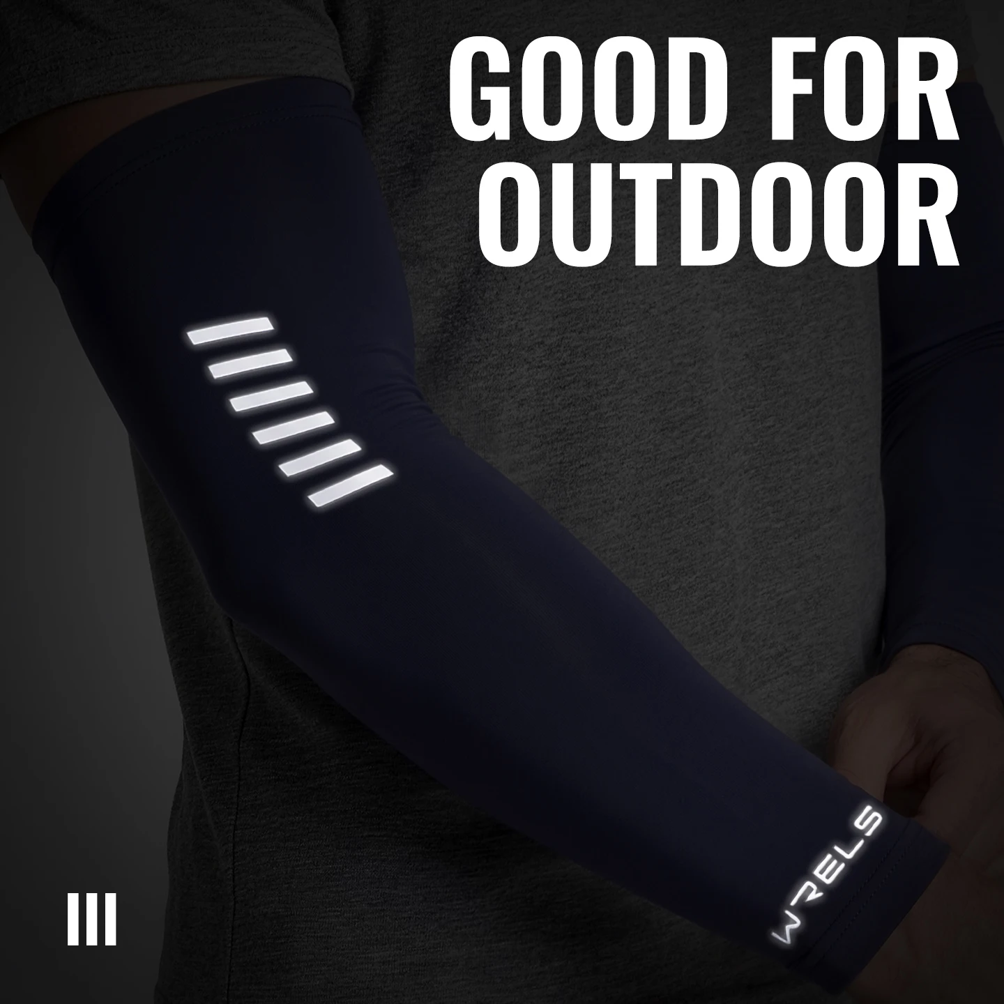 WRELS Cycling Arm Sleeves Anti-UV Sunscreen Running Driving Fishing Sleeve Lightweight Basketball Armguards Sports Arm Sleeves image 3