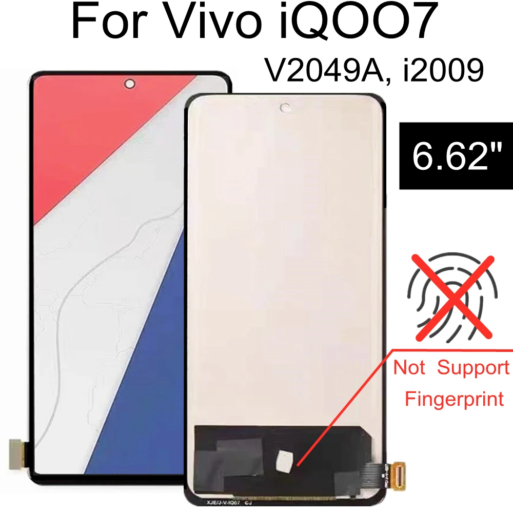 

6.62 TFT LCD For Vivo iQOO 7 Legend LCD Display Touch Screen Digitizer Assembly Replacement For VIVO IQOO7 V2049A i2009 LCD