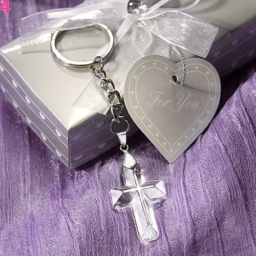 

Church Party Giveaway Gift For Guest Choice Crystal Cross Key Chains Wedding Bridal Shower Favors