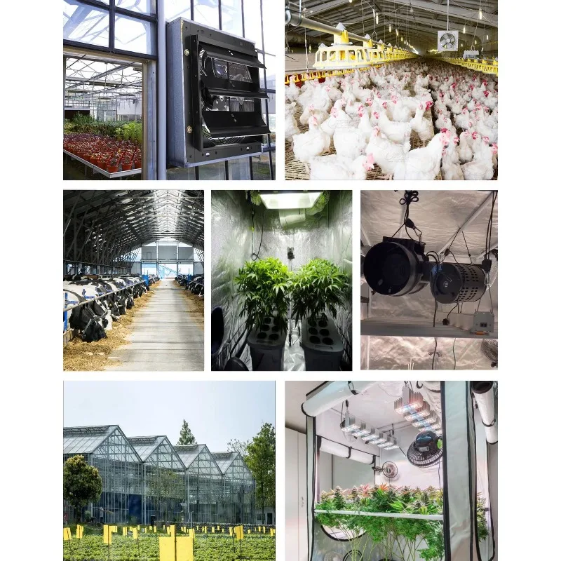 

Applicable to greenhouse intelligent control speed regulation EC duct fan air conditioner strong wind exhaust fan ventilationfan
