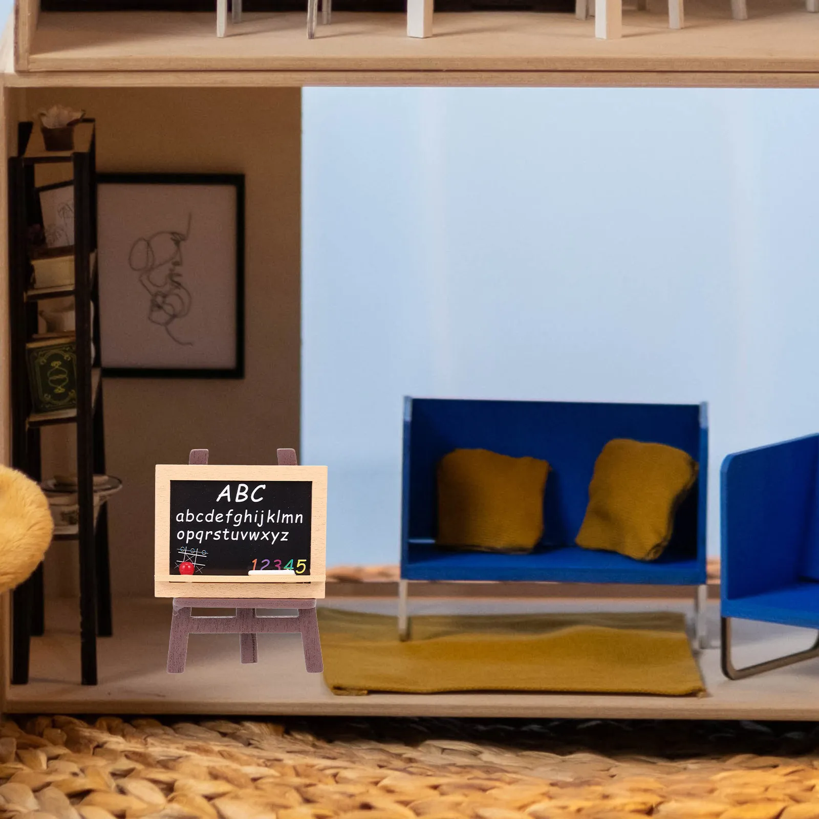 

Набор миниатюрных школьных рюкзаков-имитаций книг, портативные аксессуары для игры в домик, миниатюрные канцелярские принадлежности для детей, для развивающих ролевых игр