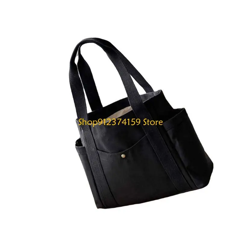 

G5AE Fashionable Canvas Handbag For Women Practical Top Handle Bags Large Capacity For Work School And Travel