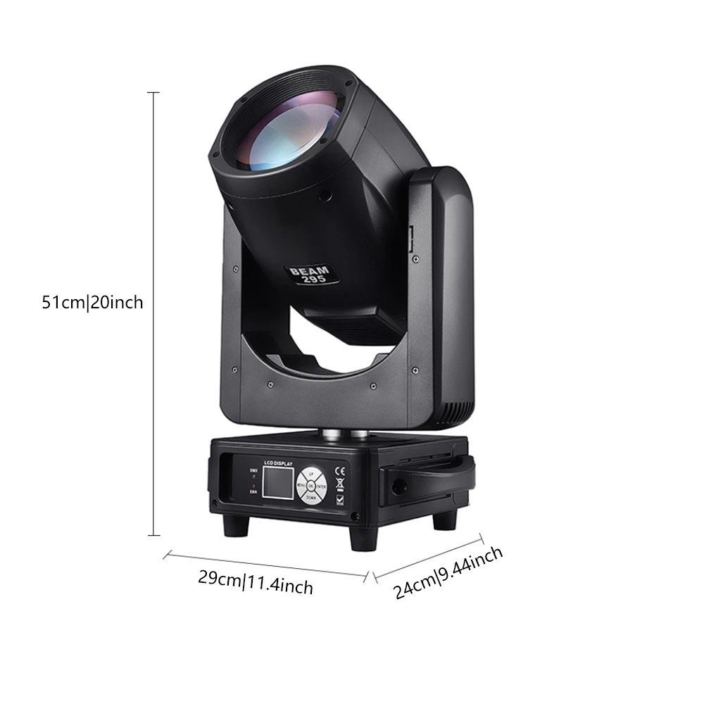 Сценический проектор с движущейся головкой, 295 Вт, проектор с большим радужным эффектом