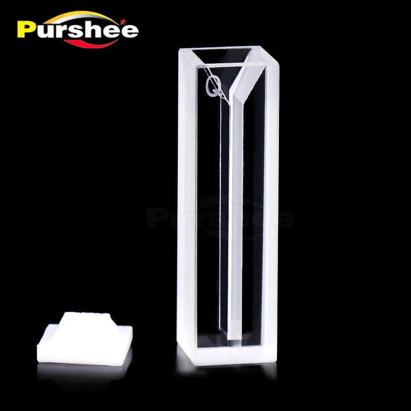 1pcs Micro quartz cuvette with lid(700ul)