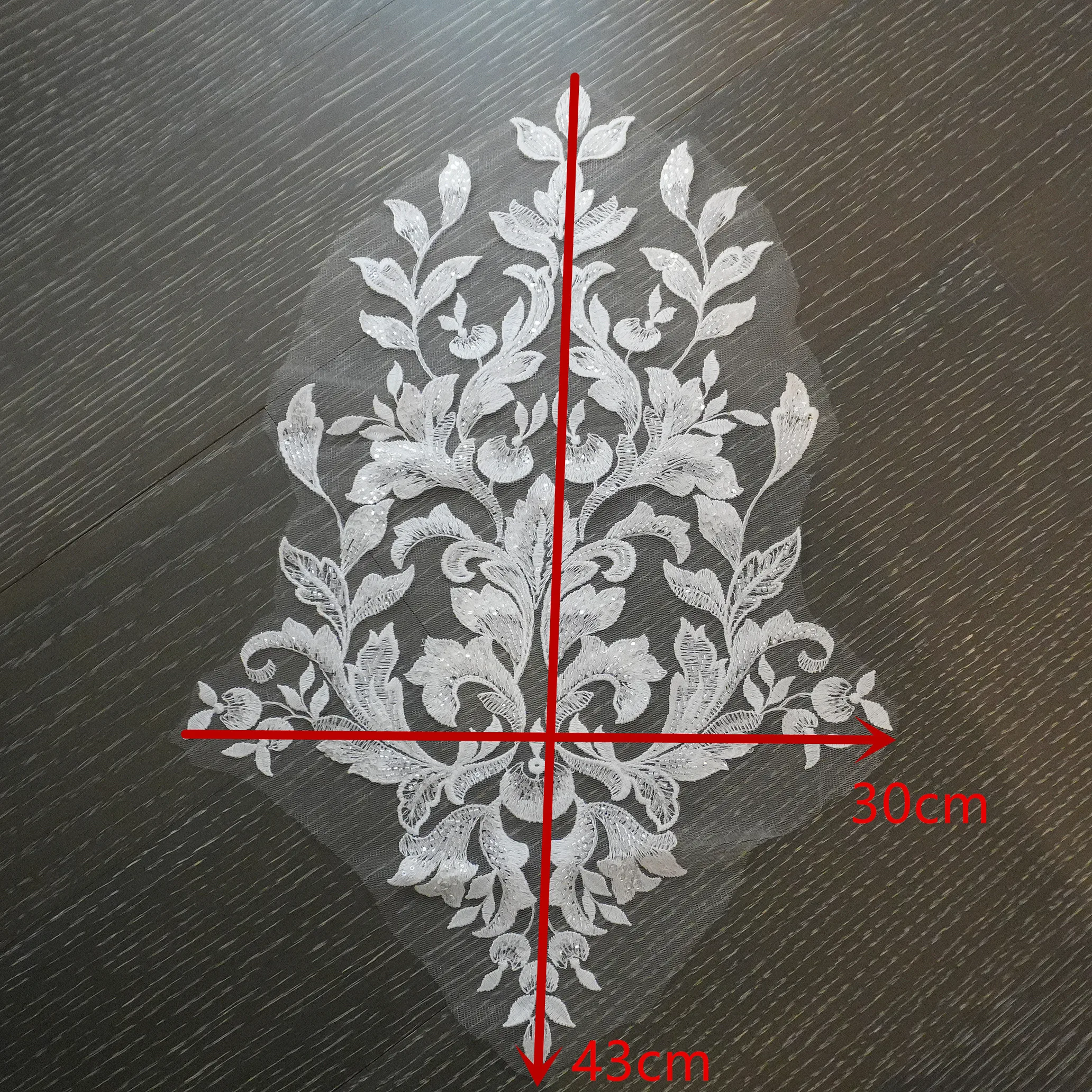 New European Fitting Decoration Wedding Dress Veil Front Chest One Line Shoulder Train DIY Embroidery Fake Collar Clearance