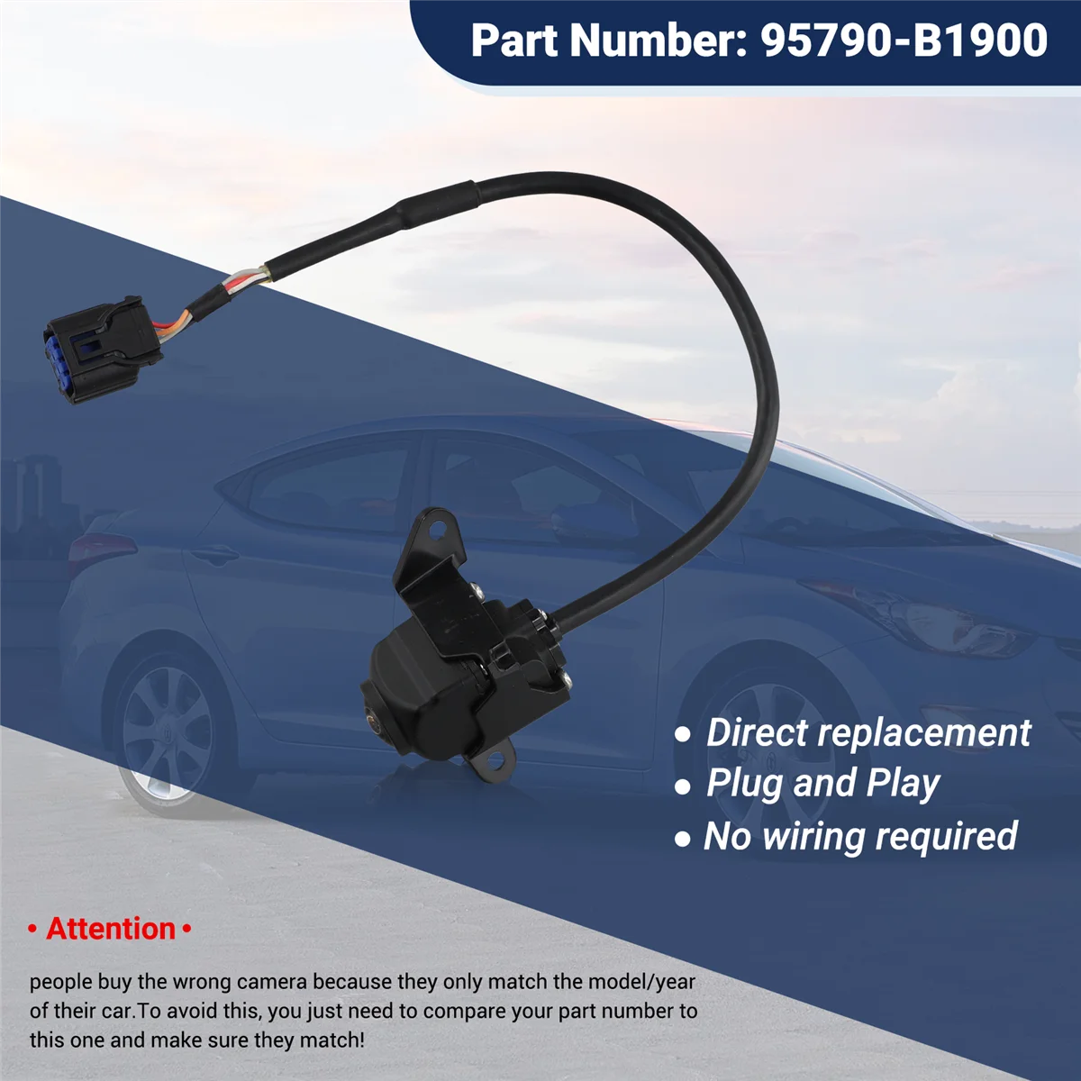 

A79K_95790-B1900 New Rear View Camera Reverse Camera For Kia Hyundai