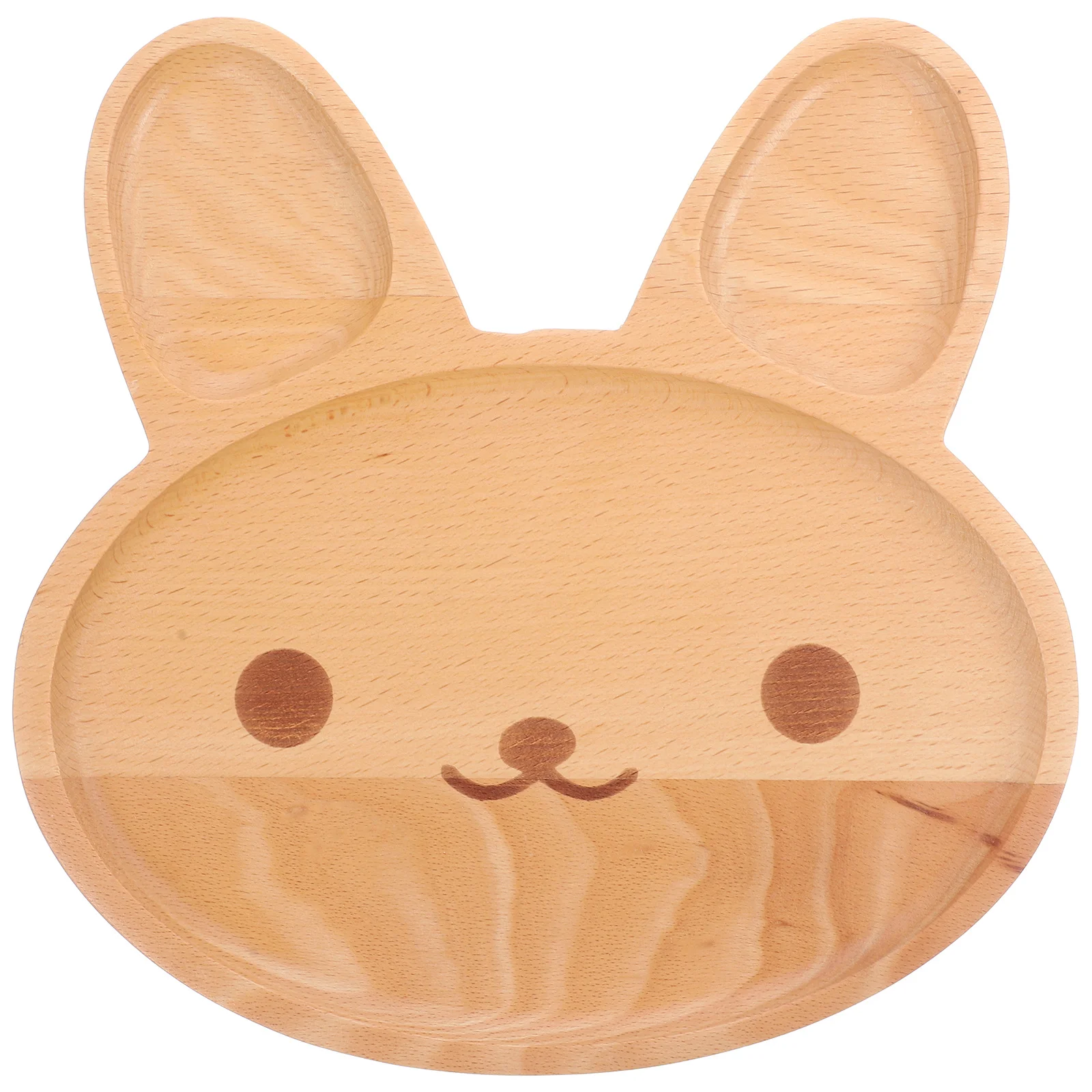 

Wooden Rabbit Serving Tray Easy Clean Snack Plate for Dinners Holidays Food Display Fruit Cake Dessert Presentation