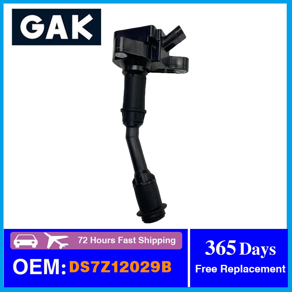 

GAK Ignition Coil DS7G-12A366-BB DS7G12A366BB DS7Z-12029-B DS7Z12029B DG554 UF-735 UF735 For FORD FUSION KUGA 1.5T L4 1836729