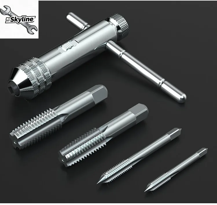 Hand screwdriver socket wrench die set for tapping and threading tools, threading master, screw thread cutting tool, external