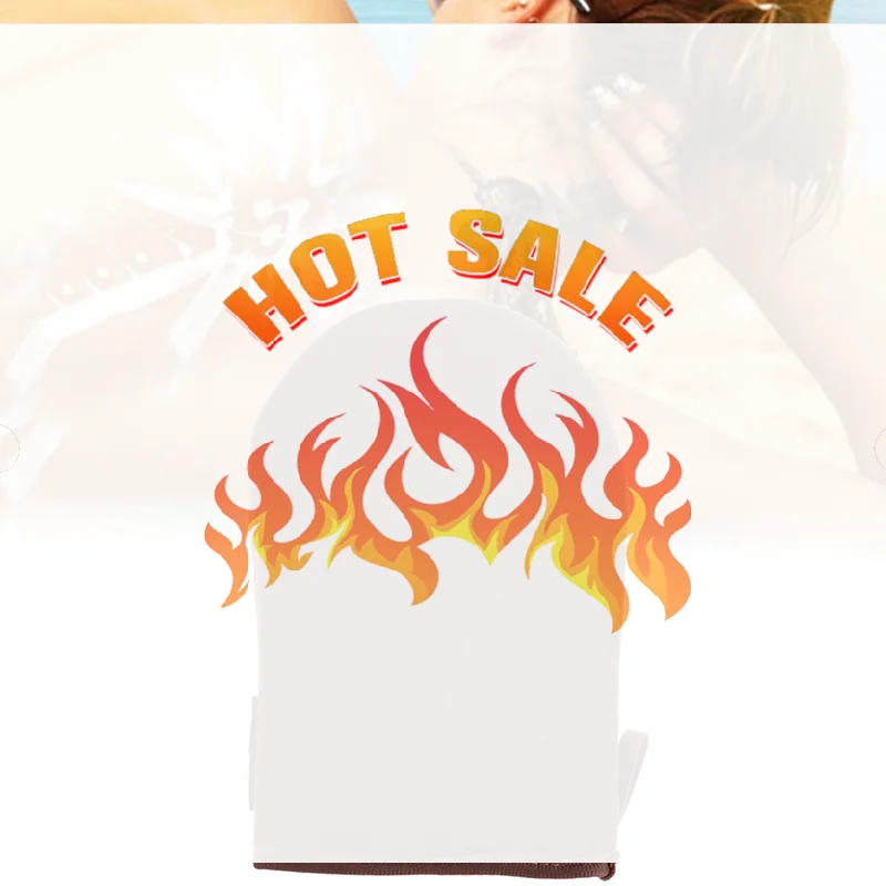 ถุงมือทาครีมอาบแดดแบบใช้ซ้ำได้ สีน้ำตาล สำหรับทาครีม มูส ทำความสะอาดผิวกาย