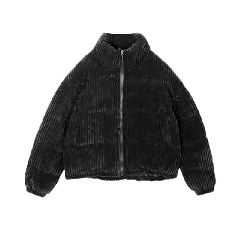 Capispalla coreano in velluto a coste 2023 delle nuove donne giù cappotto di cotone Parker autunno inverno giacca corta casual calda studentessa cappotto