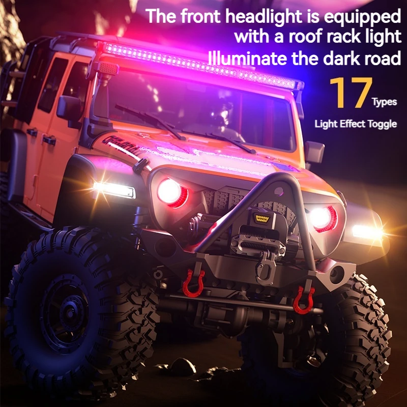 Huangbo R1011 Wrangler Control remoto tracción en las cuatro ruedas escalada todoterreno vehículo 1:10 juguete de bloqueo diferencial de alta y baja velocidad