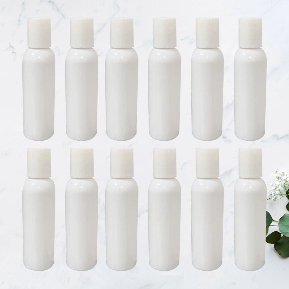 

12Pcs Press Bottles Portable Subpackaging Bottle Refillable Lotion Dispenser for Travel Shampoo Body Wash Empty Bottle