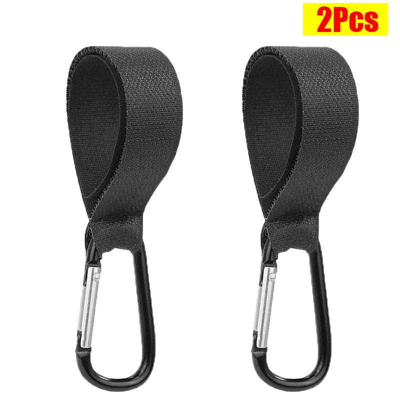 2/5Pcs Baby Stroller Hooks Clips Carabiner Multifunction Household Alloy Carabiner Buckles Bag Organizer Hook Hanger Clasp Loop