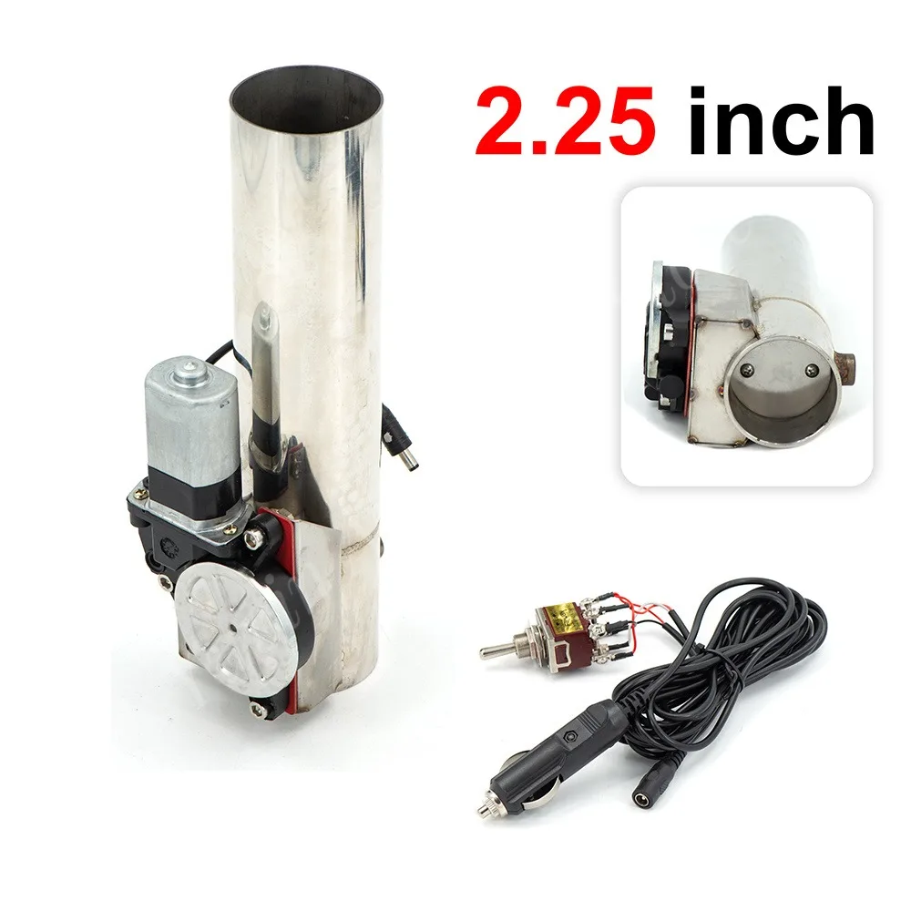 Universal 2 2.25 2.5 3 Inch Electric I-Pipe Exhaust Downpipe Cutout Straight E-Cut Out Valve System with Switch