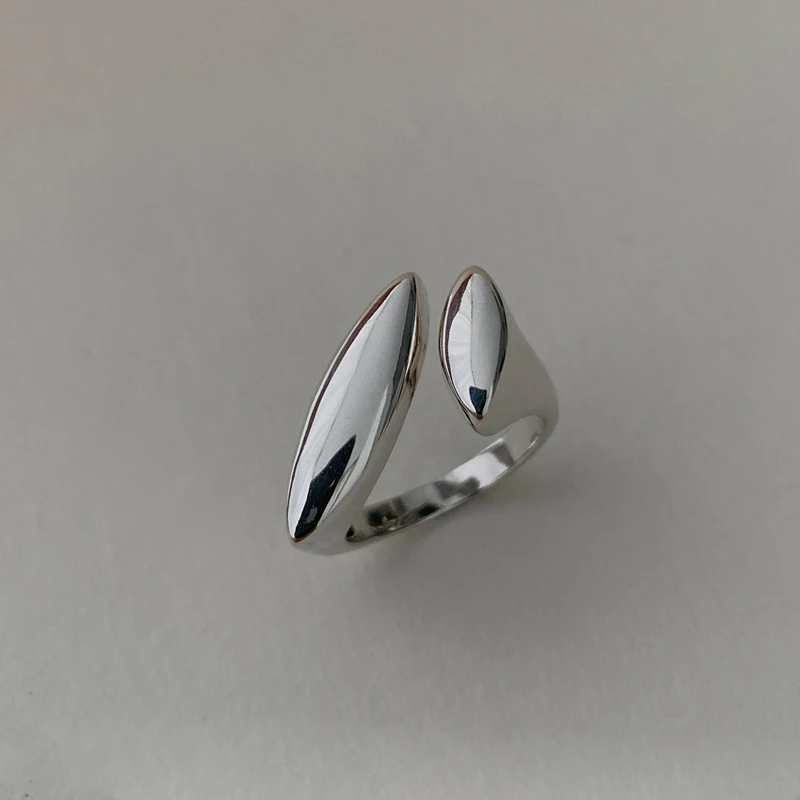 BF CLUB-Anillo de Plata de Ley 925 para mujer, sortija plana, Simple, hecha a mano, Vintage, hipoalergénico, para fiesta, regalo de cumpleaños