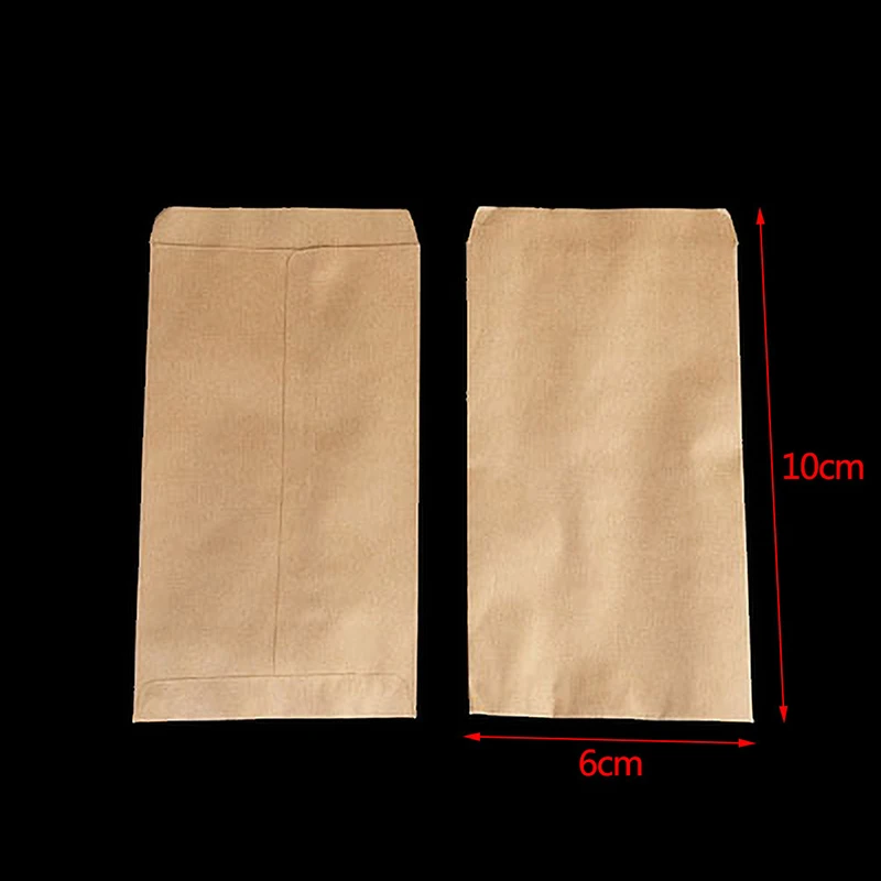 100Pcs Kraft Paper Seed Protective Envelope Storage Bags Mini Envelopes Packets