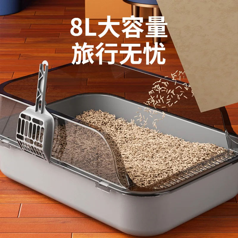 Cat Litter Box Oversized High Fence Splash Proof King Size Cat Toilet Cleaning Pet Supplies