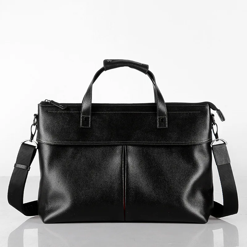 Fashion Briefcase Trendy Casual Genuine Messenger Luxury Brand Men Bag Man Bags Top Layer Cowhide Bag Lightweight Men's Handbag
