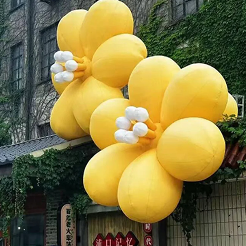 

Inflatable flowers with blowers, plant air models, outdoor shopping mall square grass decoration props