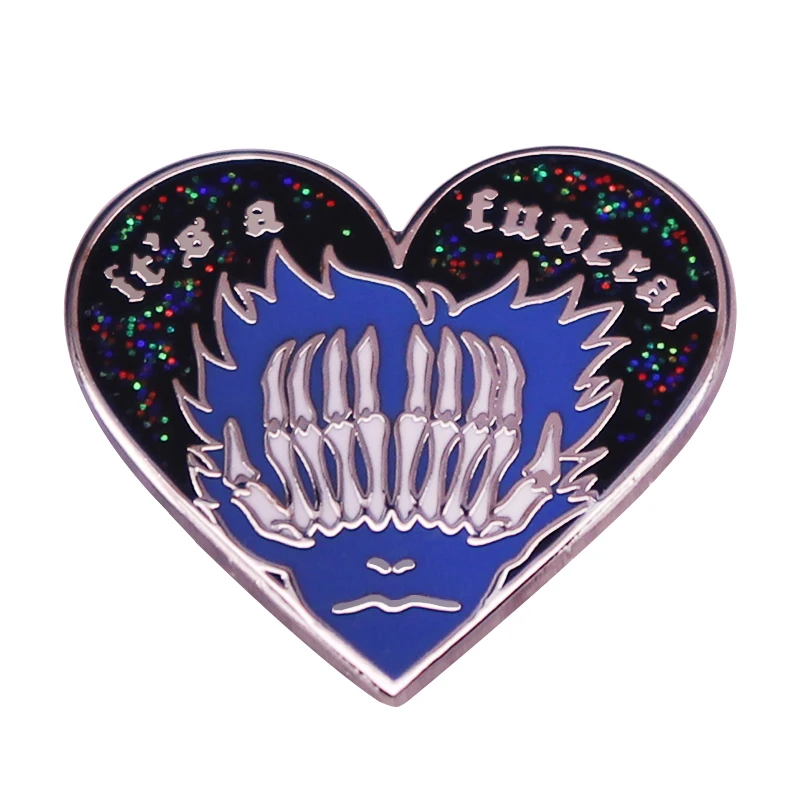 It's A Funeral S Enamel Pin Anime Sk8 The Infinity Adam Brooch Ainosuke Shindo Glitter Heart Badge Skateboarder Gift